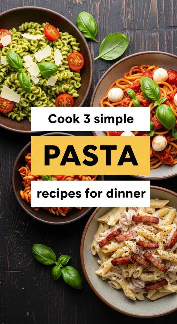 Cook 3 Simple Pasta Recipes For Dinner 6a1097bf3c4b4
