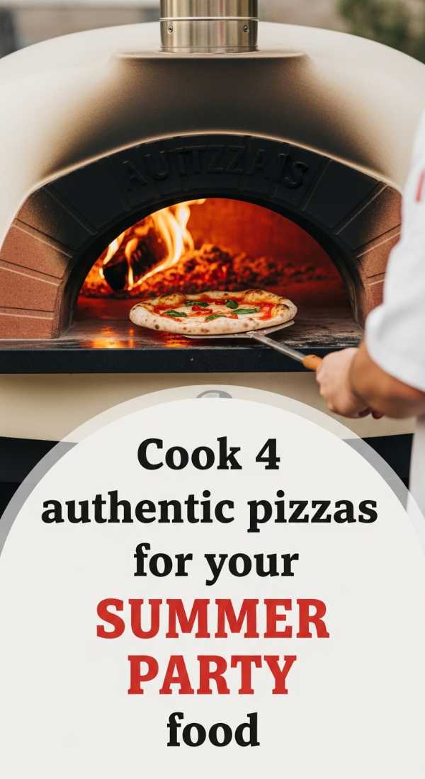 Cook 4 Authentic Pizzas For Your Summer Party Food 6a0de763e8a2e