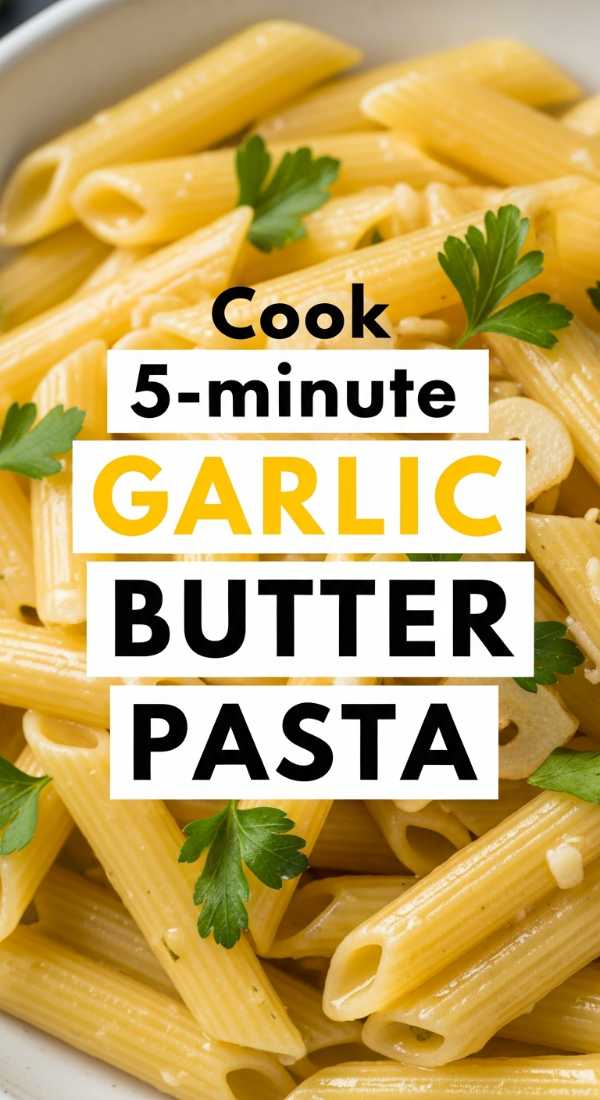 Cook 5 Minute Garlic Butter Pasta 6a001051da1b6