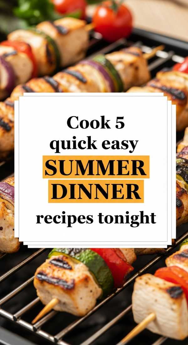 The Sunshine Kitchen: Your Go-To Guide for Seasonal Summer Dining Cook 5 Quick Easy Summer Dinner Recipes Tonight 6a06ee37ed8cb