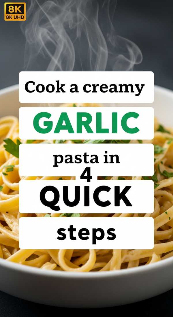 Cook A Creamy Garlic Pasta In 4 Quick Steps 6a00105d3411a
