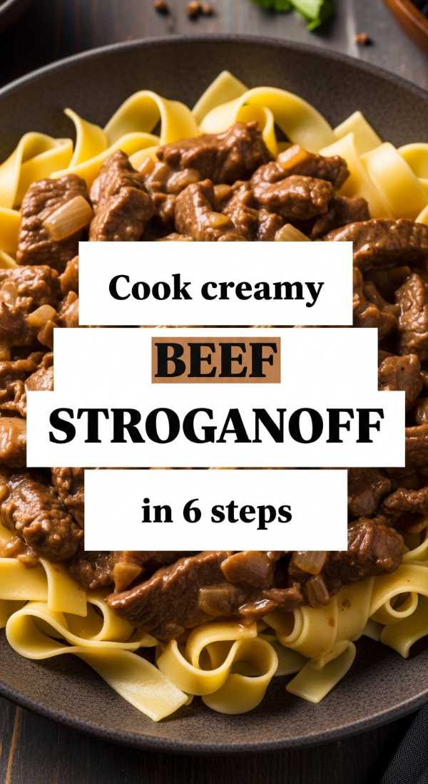 Cook Creamy Beef Stroganoff In 6 Steps 6a017da949e86