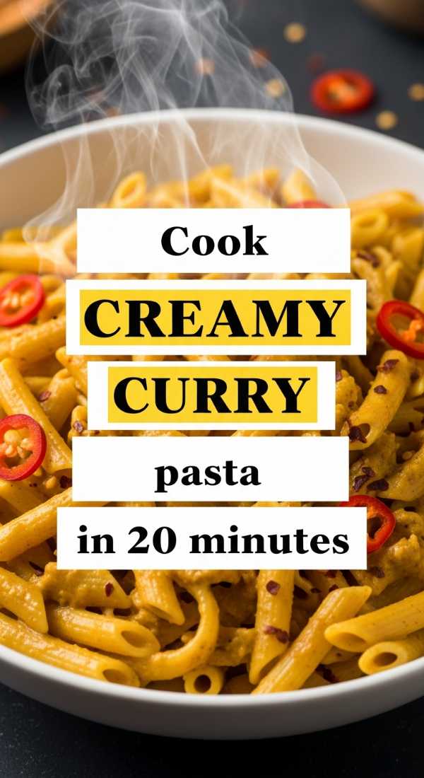 Cook Creamy Curry Pasta In 20 Minutes 6a142b66f2622