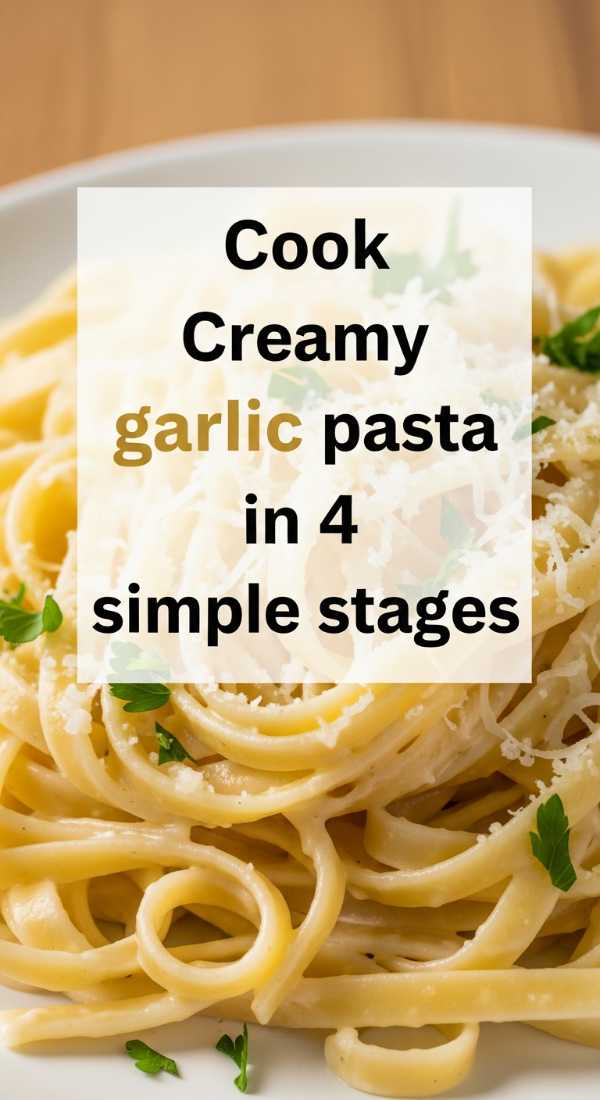 Cook Creamy Garlic Pasta In 4 Simple Stages 6a1096533b870