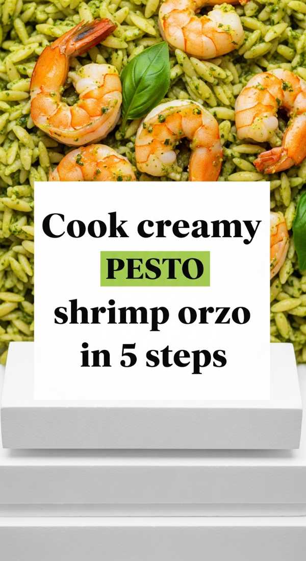 Cook Creamy Pesto Shrimp Orzo In 5 Steps 69f4474b67973