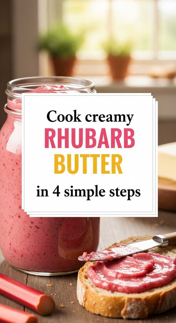 Quick Rhubarb Delights: From Crumble to Cake in Minutes Cook Creamy Rhubarb Butter In 4 Simple Steps 69fd889016828