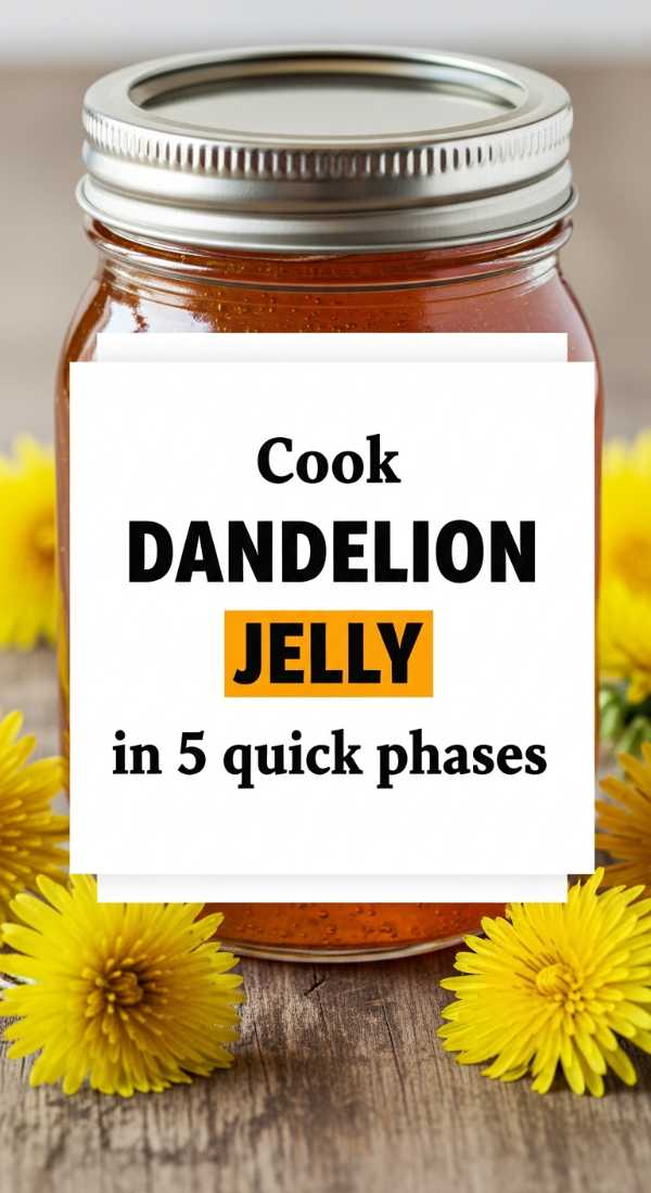 Cook Dandelion Jelly In 5 Quick Phases 69fd88b2c8c16