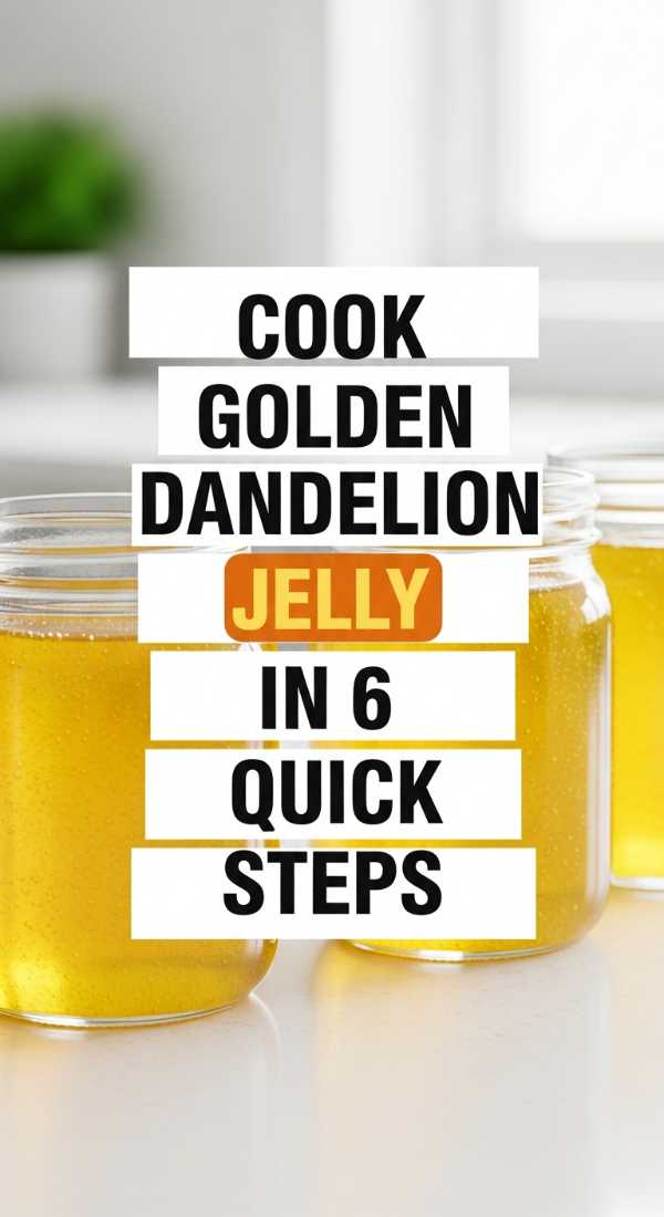 Cook Golden Dandelion Jelly In 6 Quick Steps 69fd8ab2019c3