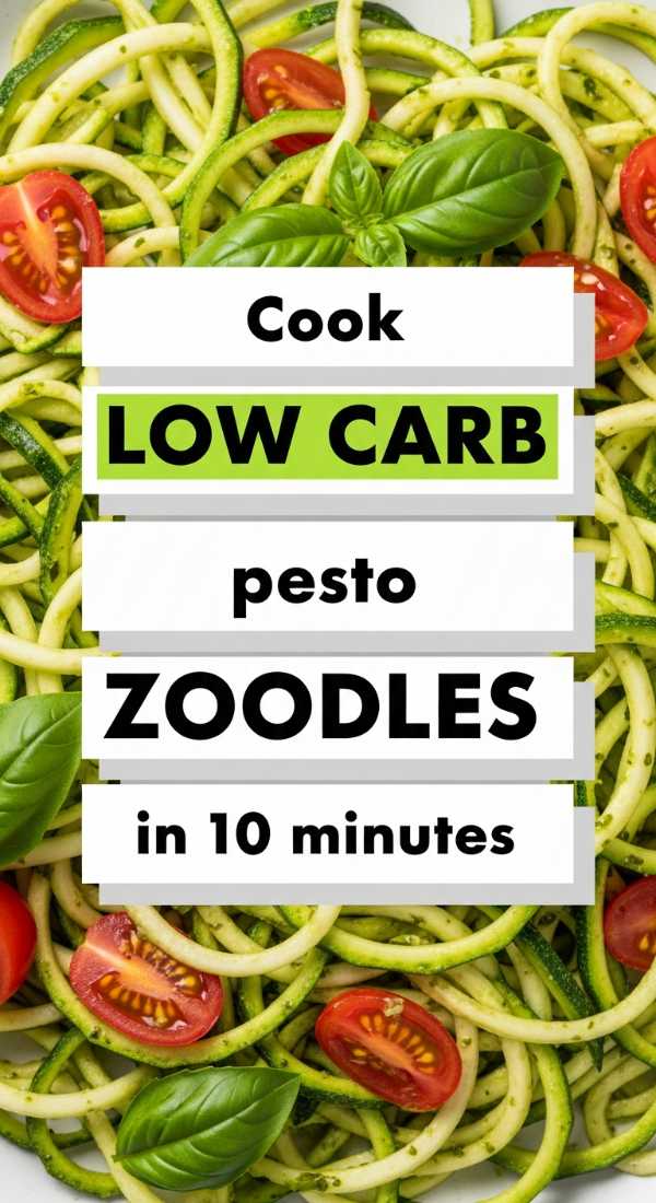 Cook Low Carb Pesto Zoodles In 10 Minutes 69fd8aad833dc