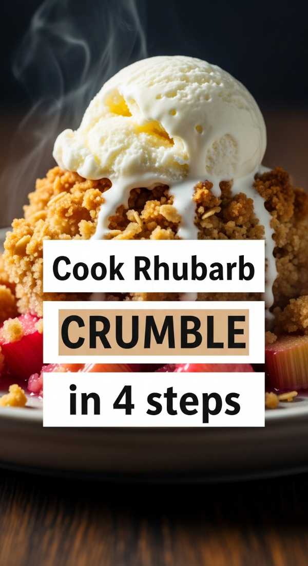Pucker Up! The Ultimate Collection of Sweet & Tangy Rhubarb Recipes Cook Rhubarb Crumble In 4 Steps 69fc19156af5a