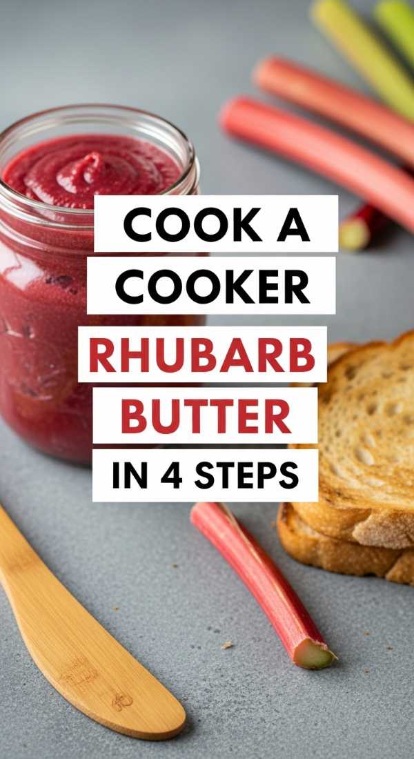 Cook Slow Cooker Rhubarb Butter In 4 Steps 69fd8cac0d6dc