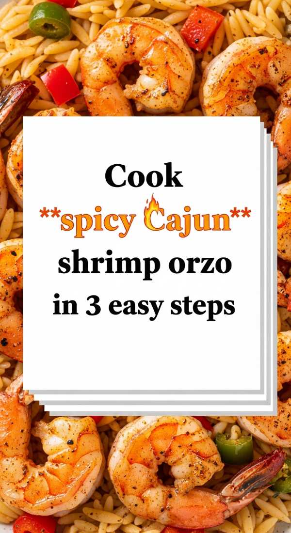 Cook Spicy Cajun Shrimp Orzo In 3 Easy Steps 69f47b3f8182e