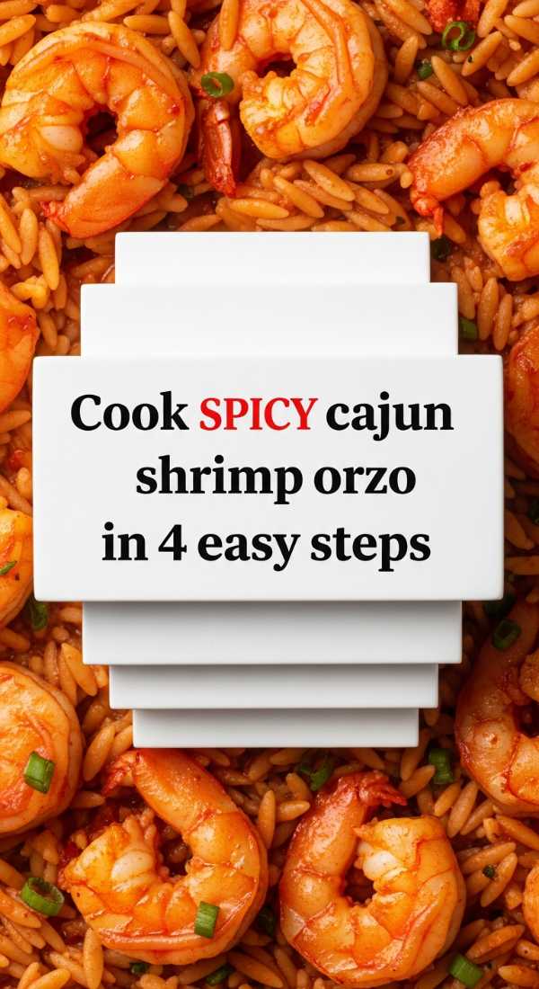 Cook Spicy Cajun Shrimp Orzo In 4 Easy Steps 69f4474a75b1e
