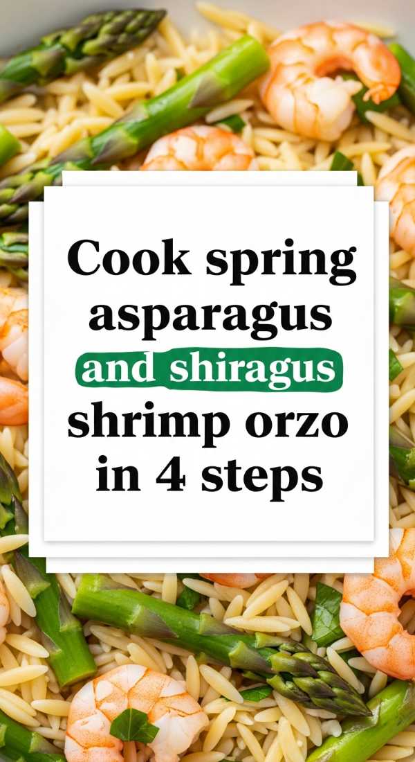 Cook Spring Asparagus And Shrimp Orzo In 4 Steps 69f47b400b513