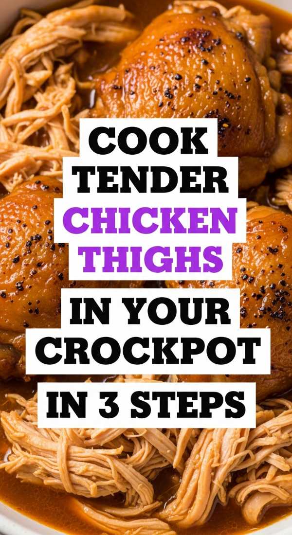 The Ultimate Guide to Gourmet Chicken Hacks That Will Impress Your Guests Cook Tender Chicken Thighs In Your Crockpot In 3 Steps 6a1429790362d