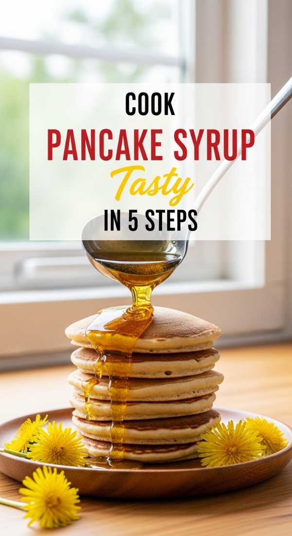 Cook Thick Dandelion Pancake Syrup In 5 Steps 69f5d74b77b4e