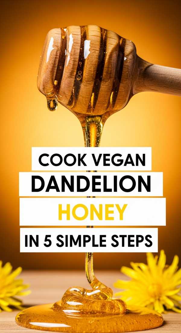 Cook Vegan Dandelion Honey In 5 Simple Steps 69f442675e96f