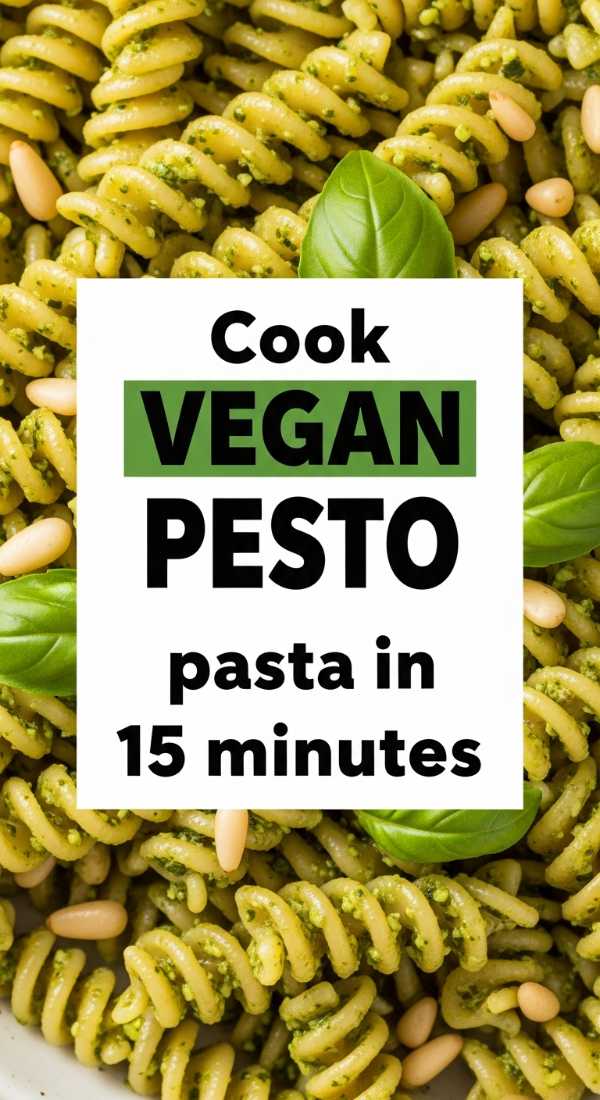 Cook Vegan Pesto Pasta In 15 Minutes 6a144df47de92