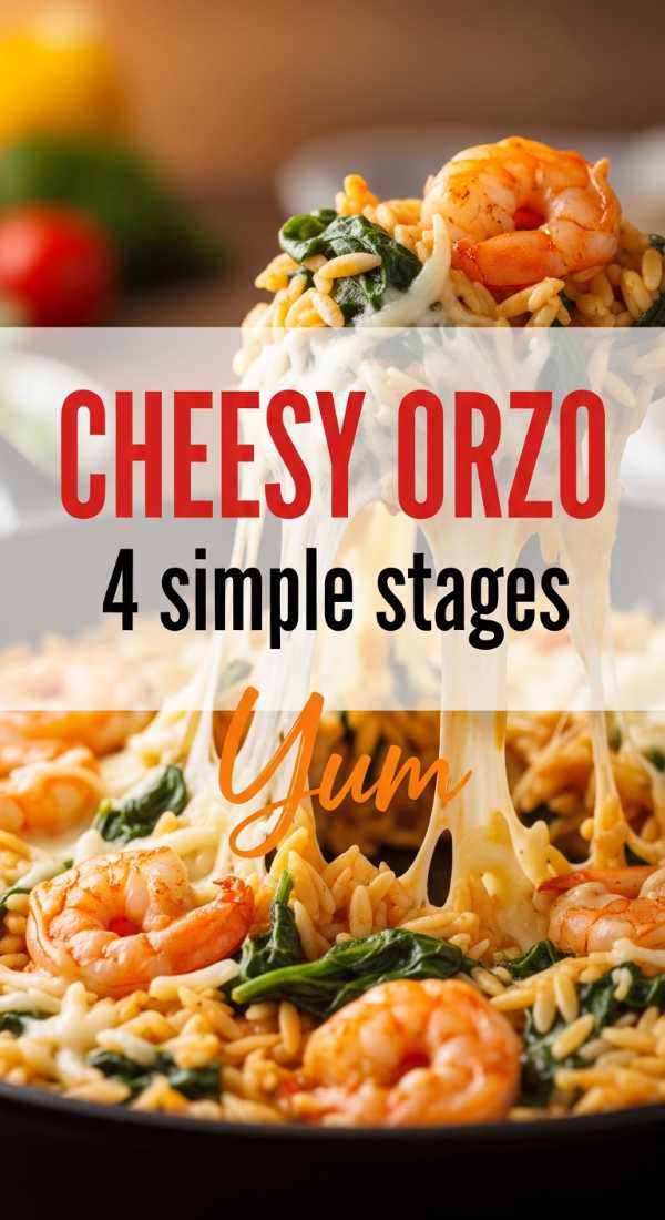 Cook Your Cheesy Spinach Shrimp Orzo In 4 Simple Stages 69f721f154405