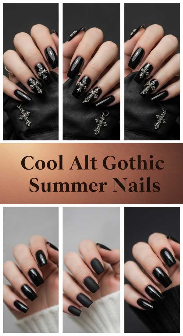 Cool Alt Gothic Summer Nails 6a006b77b5027