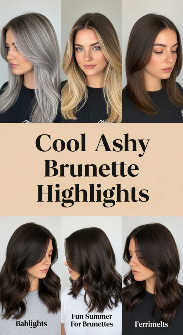 Cool Ashy Brunette Highlights 6a1426e840248
