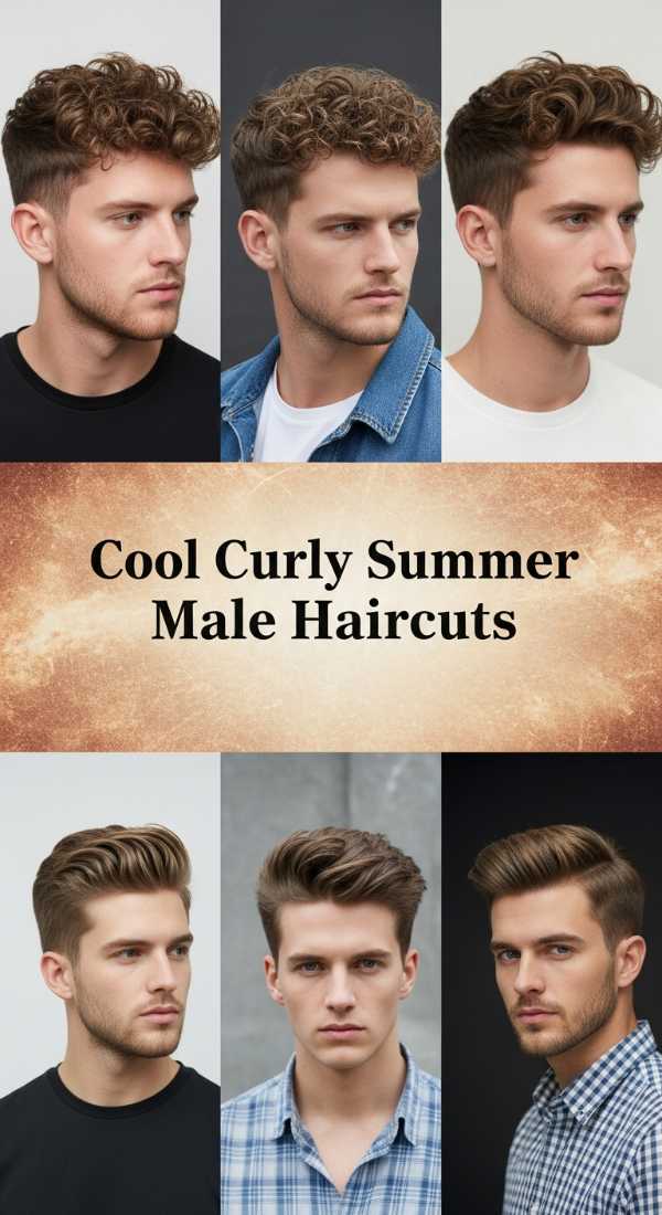 Future Luxe: The Definitive Guide to Summer 2026's High-Fashion Hair Cool Curly Summer Male Haircuts 6a08cb781ef34