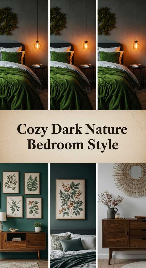 Cozy Dark Nature Bedroom Style 6a04bc6e51384
