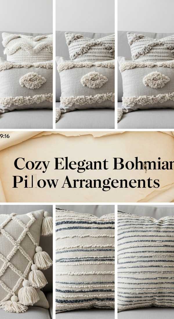 Cozy Elegant Bohemian Pillow Arrangements 6a0ea90a3e0dc