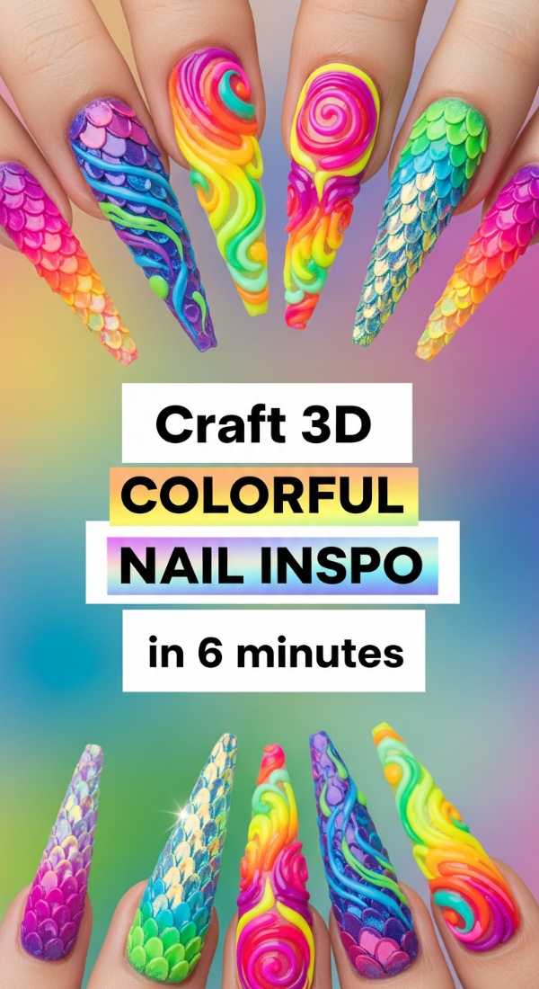 Craft 3d Colorful Nail Inspo In 6 Minutes 6a0f0b90f175e