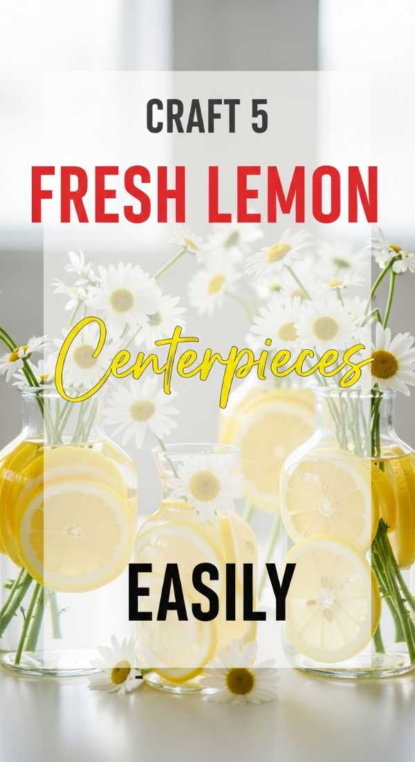 Craft 5 Fresh Lemon Centerpieces Easily 6a002e45adf24