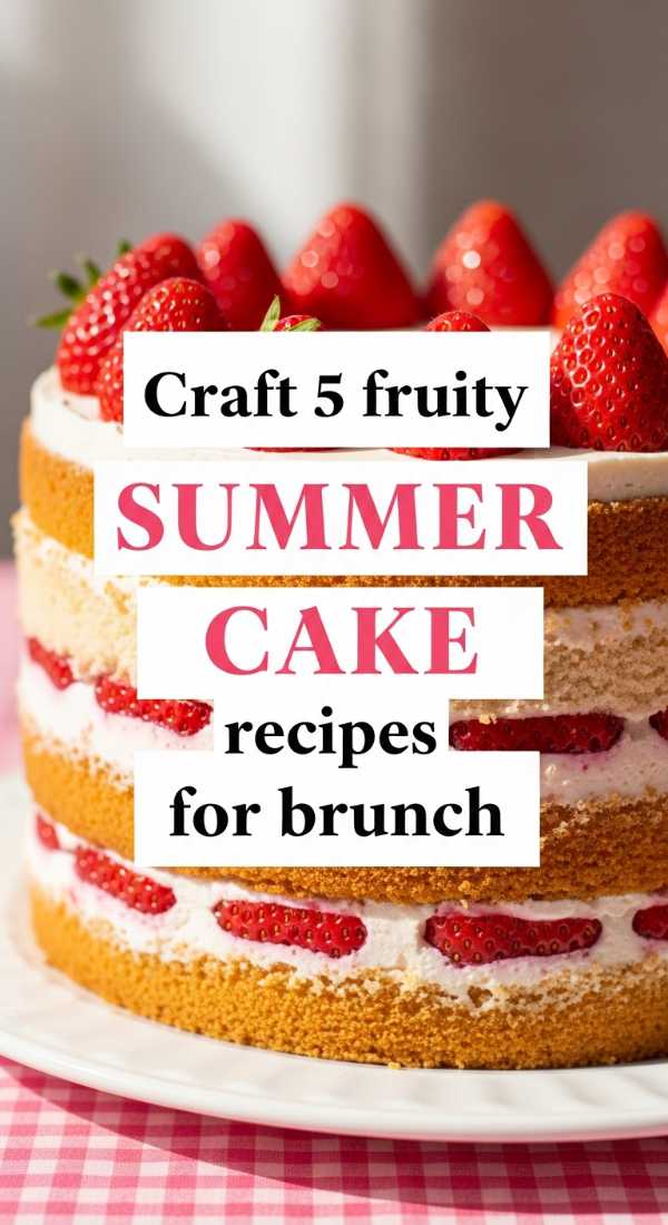 Craft 5 Fruity Summer Cake Recipes For Brunch 6a10d061b03c4