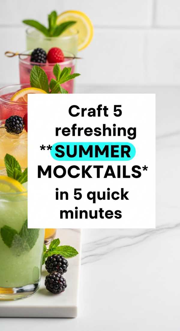 Craft 5 Refreshing Summer Mocktails In 5 Quick Minutes 6a06e6e498c2f