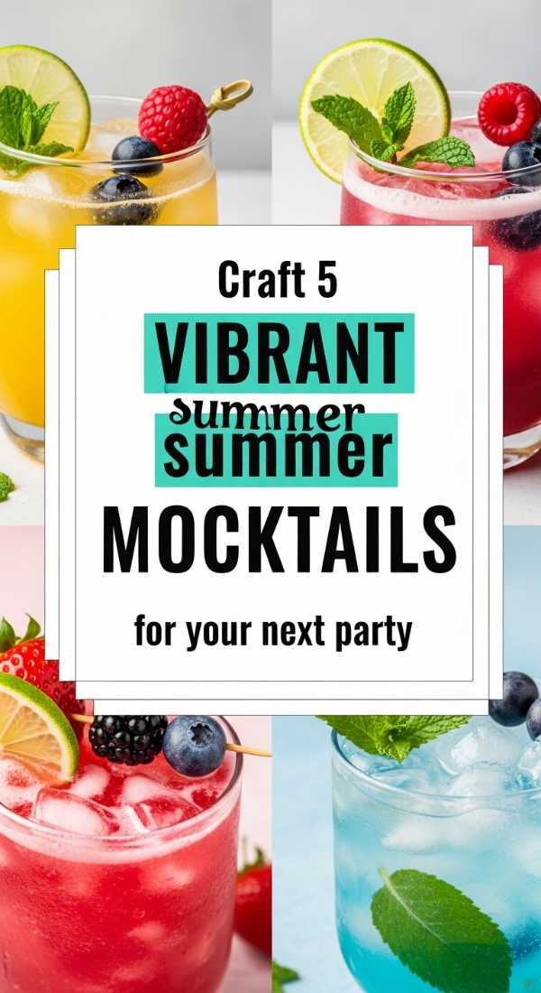 Craft 5 Vibrant Summer Mocktails For Your Next Party 6a07039515cb0