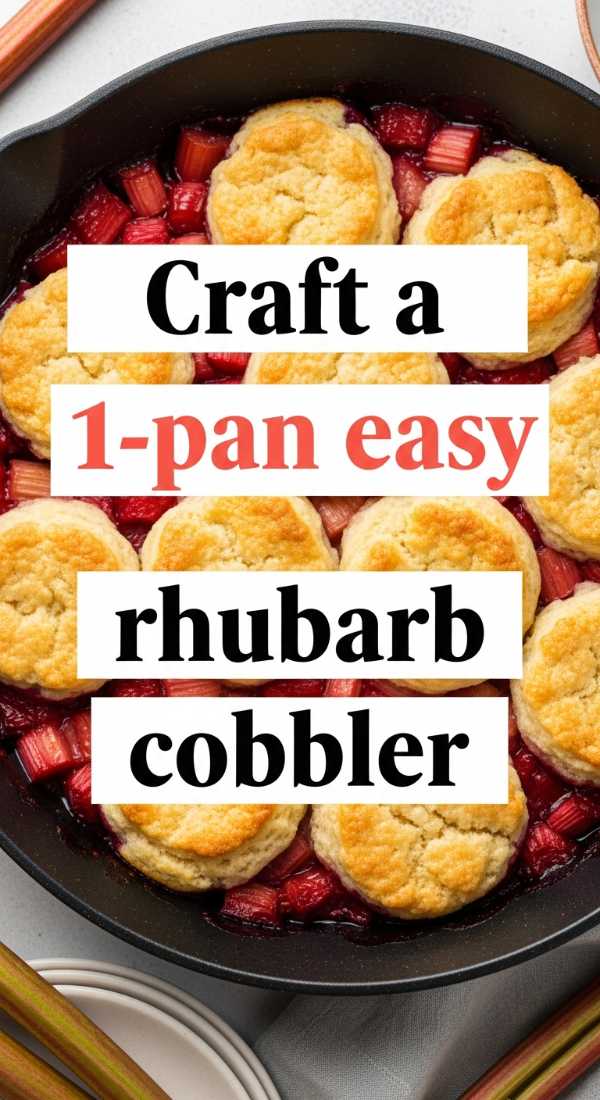 Sweet & Tangy Perfection: The Ultimate Strawberry Rhubarb Dessert Guide Craft A 1 Pan Easy Rhubarb Cobbler 69fd8ca0dd209