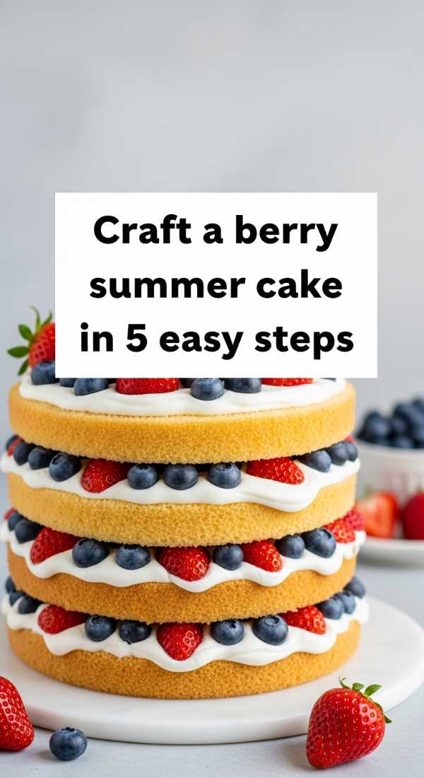 Sizzle & Chill: 10 No-Stress Summer Recipes for Easy Entertaining Craft A Berry Summer Cake In 5 Easy Steps 6a10d06e07982