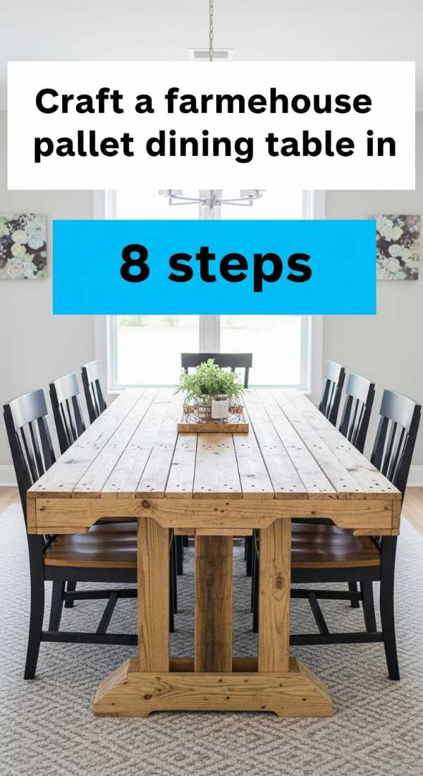 Craft A Farmhouse Pallet Dining Table In 8 Steps 6a0326efab333