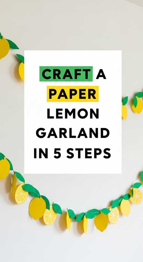 When Life Gives You Lemons, Party! Top Ideas for a Citrus Celebration Craft A Paper Lemon Garland In 5 Steps 6a021b23807b2