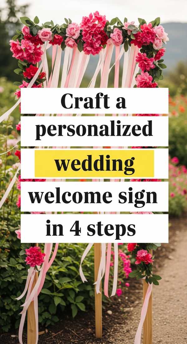 Cheers to Love: Your Definitive Wedding Party Checklist Craft A Personalized Wedding Welcome Sign In 4 Steps 6a005684ef33c
