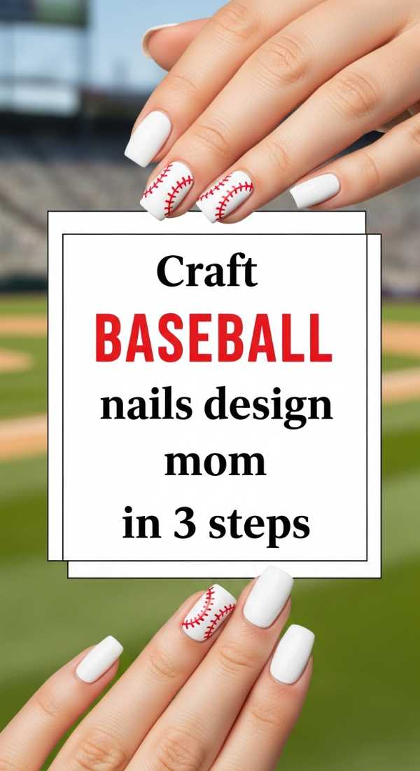 Craft Baseball Nails Design Mom In 3 Steps 6a033a1a86e92
