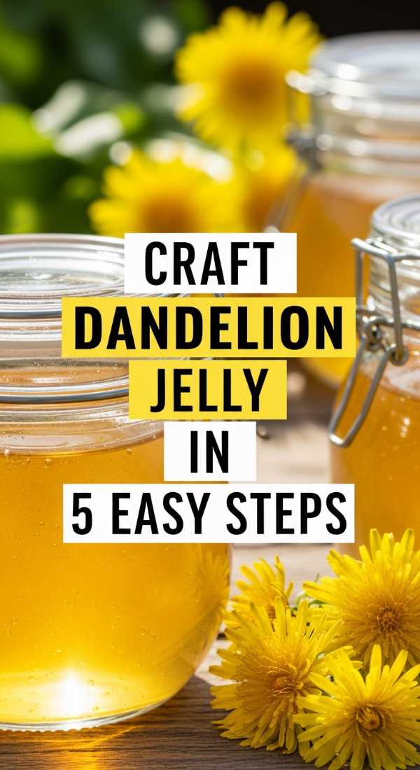 Craft Dandelion Jelly In 5 Easy Steps 69f44757d6cc4