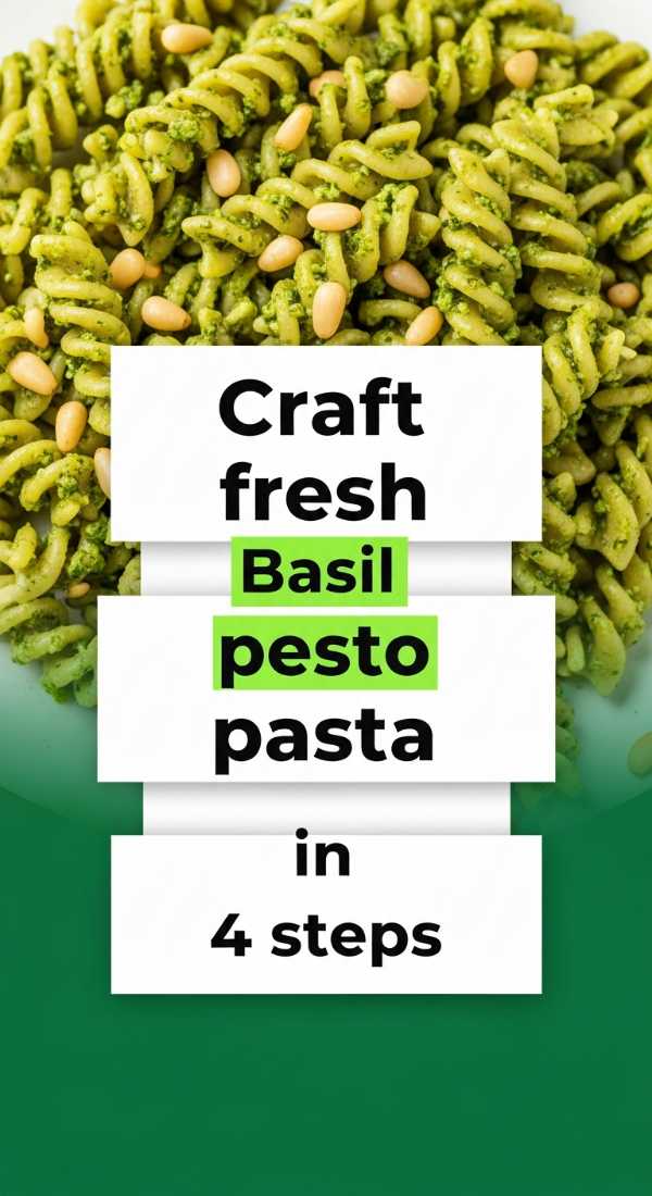 Craft Fresh Basil Pesto Pasta In 4 Steps 6a1096571f67a