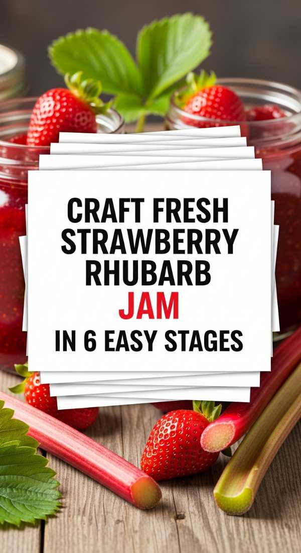 Craft Fresh Strawberry Rhubarb Jam In 6 Easy Stages 69fd8ca5bab99