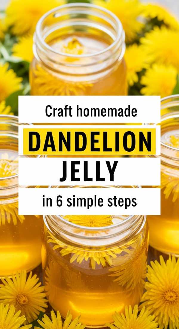 Craft Homemade Dandelion Jelly In 6 Simple Steps 6a109539d8b88