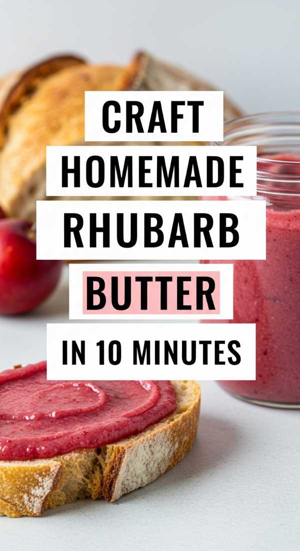 Craft Homemade Rhubarb Butter In 10 Minutes 69fd8caa32d3e
