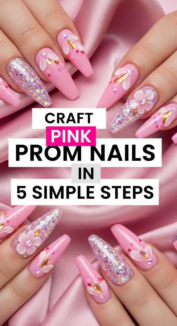 From Bio-Glaze to Neo-Chrome: 2026's Hottest Nail Designs Craft Pink Prom Nails In 5 Simple Steps 69ff5ab00d04c