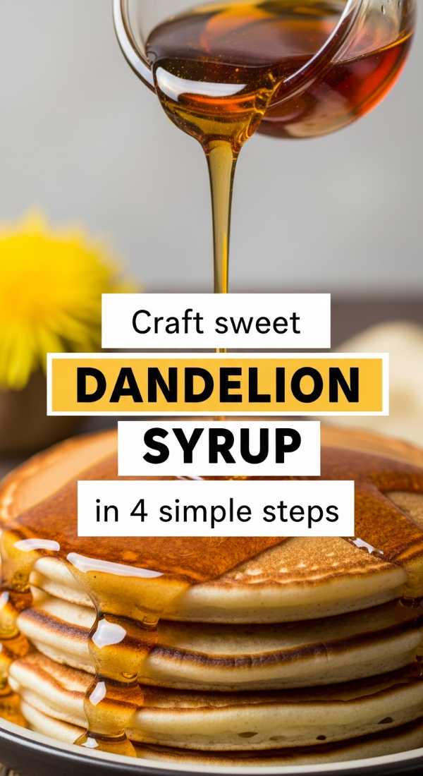 Craft Sweet Dandelion Syrup In 4 Simple Steps 69f59f7bac48a