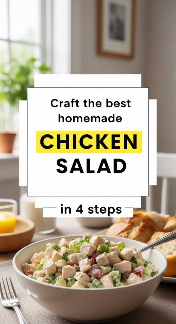 Beat the Heat: Refreshing Recipes for Your Best Summer Ever Craft The Best Homemade Chicken Salad In 4 Steps 6a070b5a47635