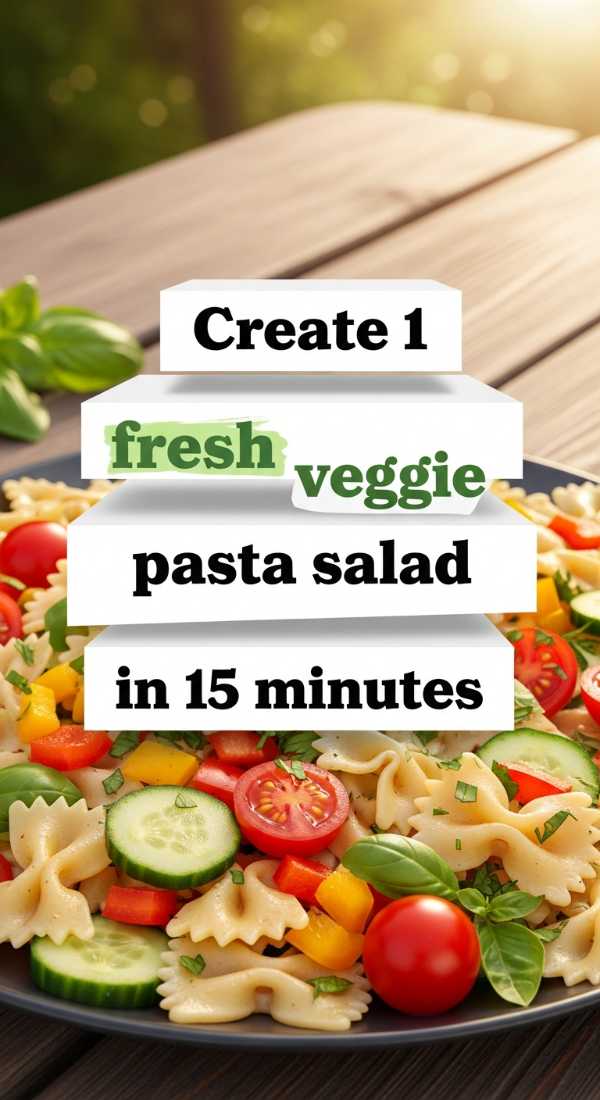 Create 1 Fresh Veggie Pasta Salad In 15 Minutes 6a1097a148351