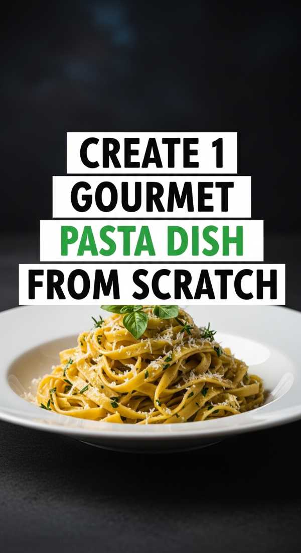Create 1 Gourmet Pasta Dish From Scratch 6a10a0d6c3ac2