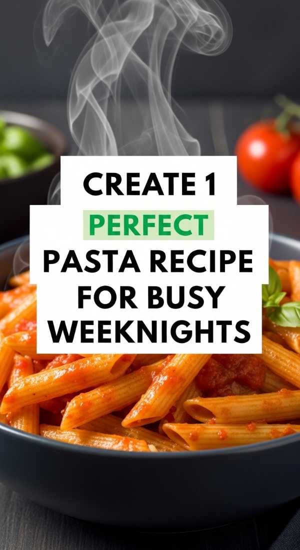 Create 1 Perfect Pasta Recipe For Busy Weeknights 6a1098a06c64a